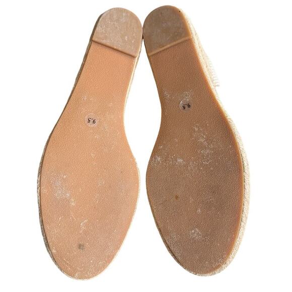 Reformation Camille Espadrille Women’s Size 9.5 Black Cream Ribbon - Picture 6 of 11